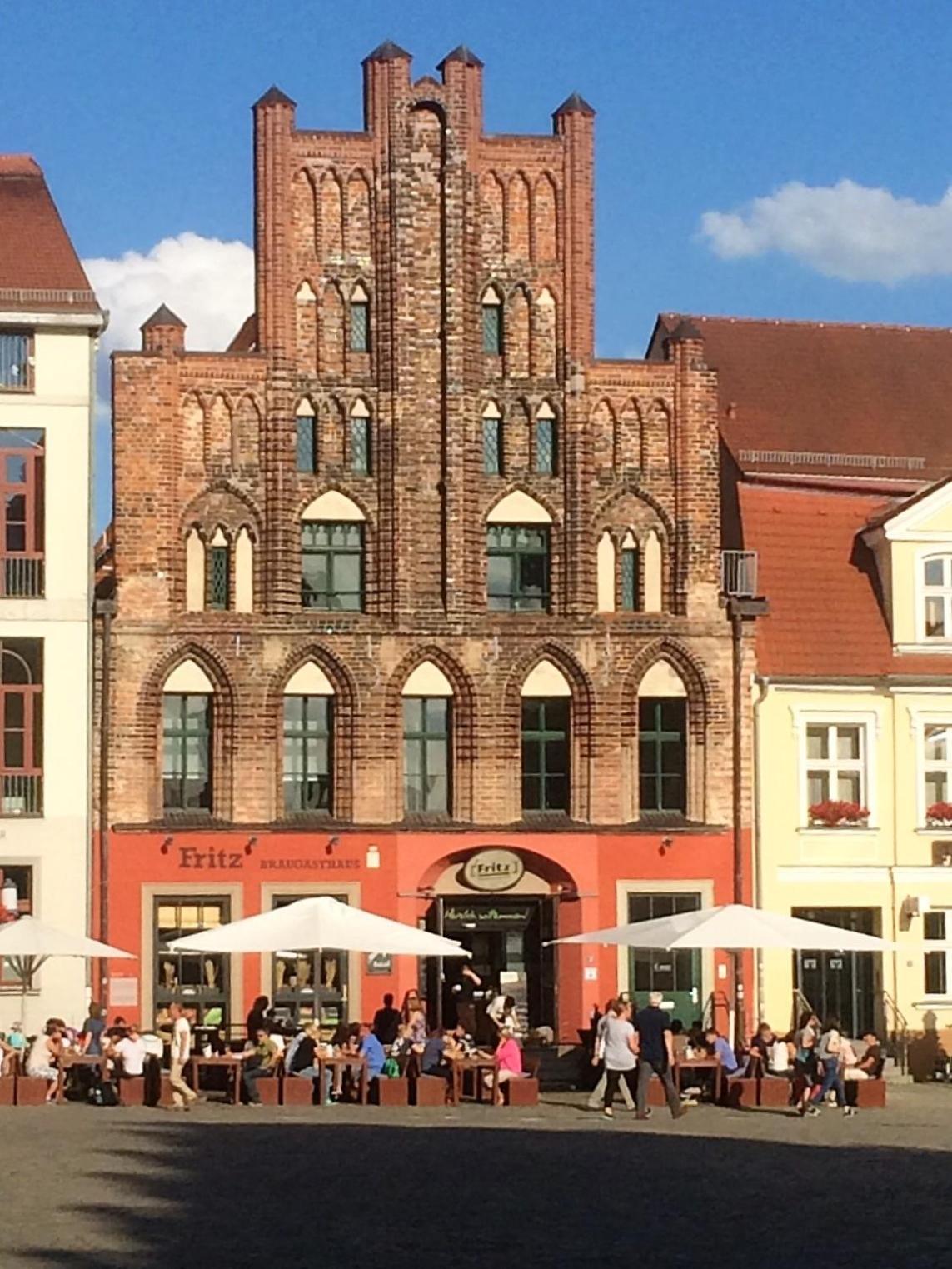 Pension Bach Greifswald Esterno foto